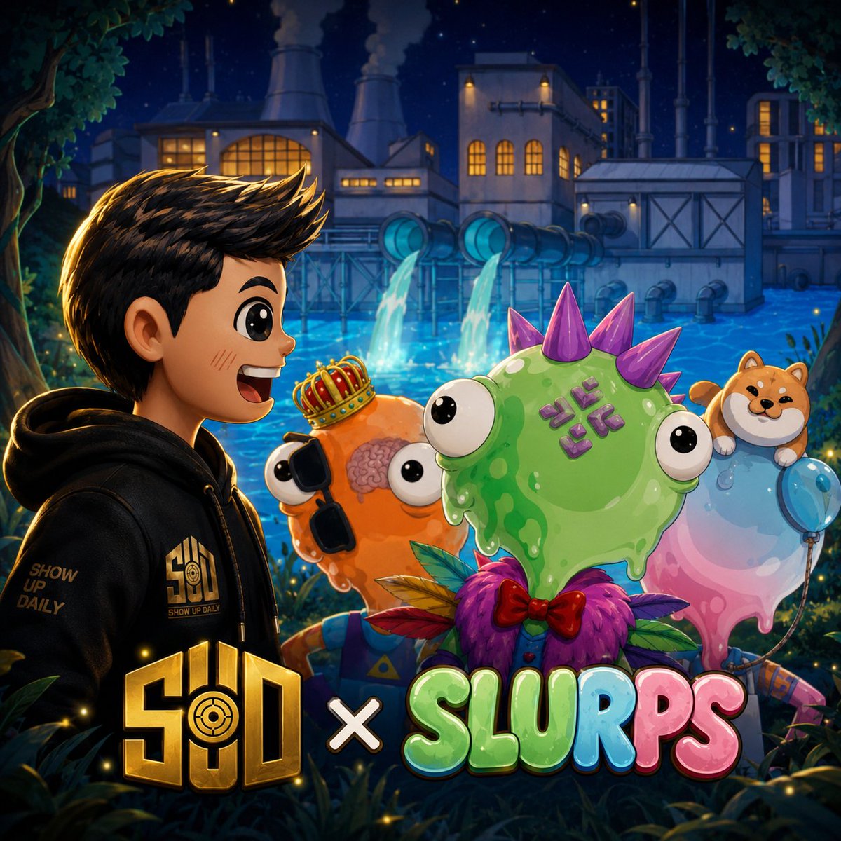 show_up_daily_'s tweet photo. We're excited to announce our collaboration with @slurps_nfts 

Slurps is a collection of colorful liquid lifeforms from a chemical factory, bringing quirky slime characters to Solana.

𝐌𝐢𝐧𝐭 𝐃𝐞𝐭𝐚𝐢𝐥𝐬
⚙️ Supply: 2,222
⛓️ Chain: Solana
🔖 Mint Price: TBA
📅 Mint Date: TBA https://t.co/ET2L90bbEO