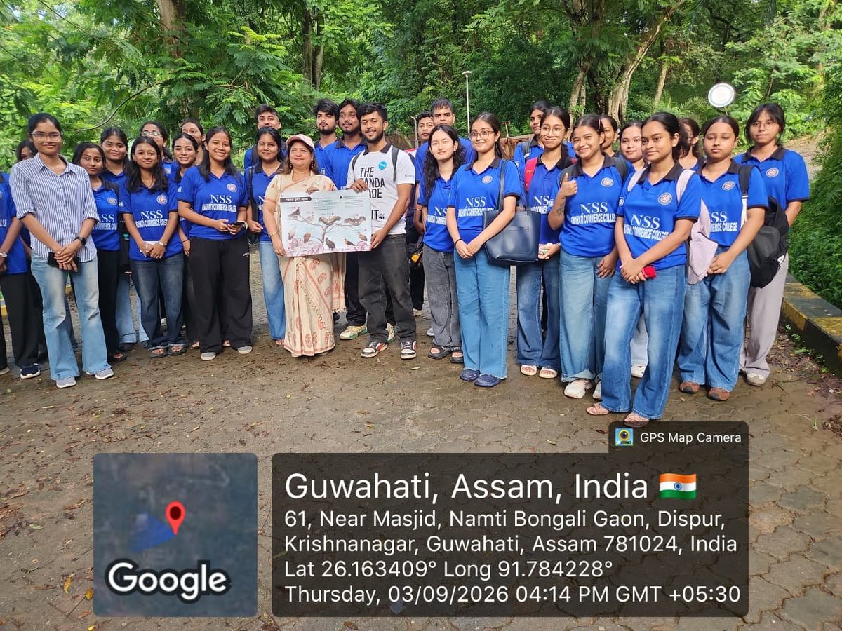 NSS_GCC's tweet photo. Gauhati Commerce College NSS volunteers participated in a Vulture Awareness Programme organised by WWF- India Assam and Arunachal Pradesh State Office at the Assam State Zoo, Guwahati on 3 September 2026 to celebrate the International Vulture Awareness Day.@nss_rdguwahati https://t.co/kEBxe7zvmN