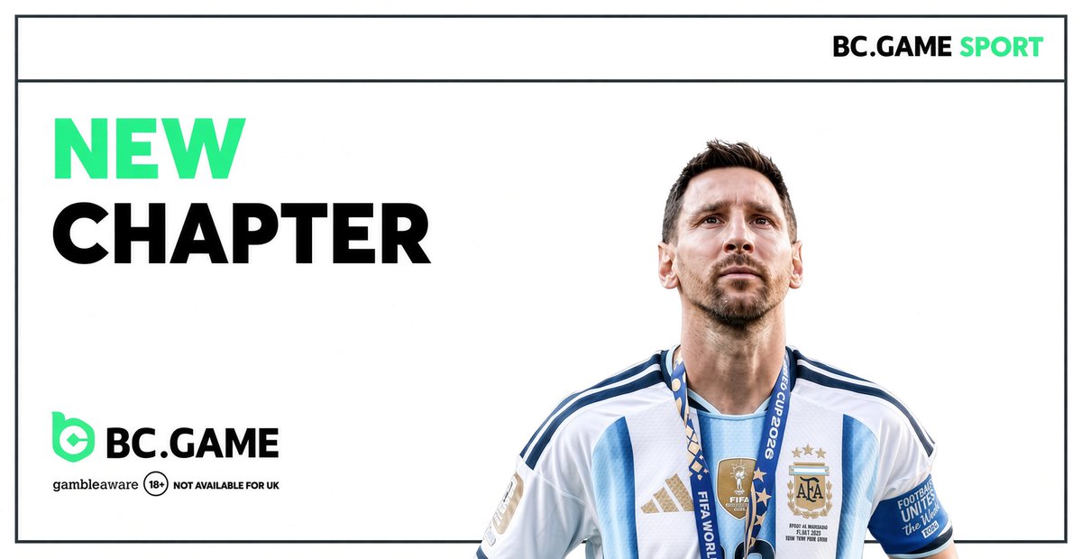 bcgamewinsports's tweet photo. The Argentina chapter is closed. 🐐🇦🇷  
The BCGame Sport chapter starts now.

Best Messi memory in the replies = entry.

🔥 5 lucky winners win a free bet  
 300 followers unlock $3  
 500 followers unlock $5

Follow. Reply. Tag a fan. https://t.co/npvF1HO95V