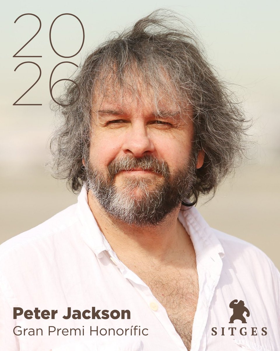 sitgesfestival's tweet photo. Ens complau anunciar que Peter Jackson rebrà el Gran Premi Honorífic a la 59ª edició del Festival. https://t.co/fpT2zyJIzI