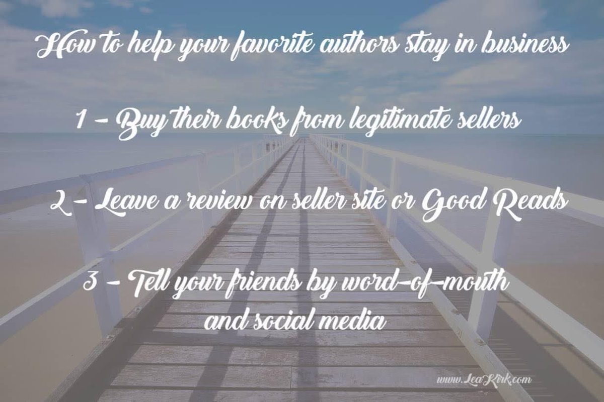 LeaKirkWrites's tweet photo. Don't forget to tag authors on social media! #supportindieauthors #readersrock https://t.co/fy8FhtXGu9