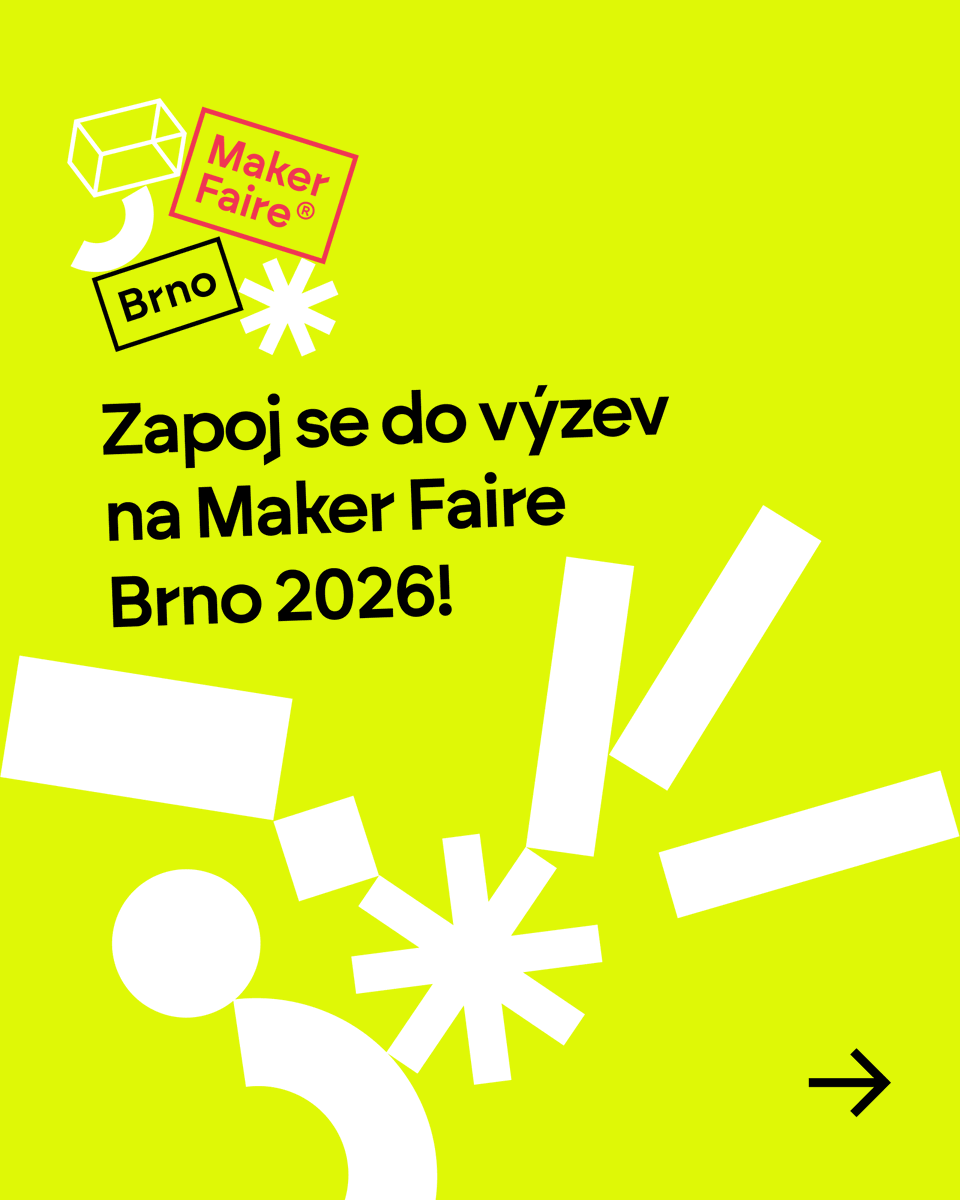 MakerFaireCZ's tweet photo. Zapoj se do našich výzev na MF
🚀OPEN CALL
🤖MAKER CHALLENGE
Více informací a přihlášky na: https://t.co/VknfvnpDno.
#makerfaire #makerfairebrno #makerfaire cz #makeropencall https://t.co/WwbhSFBN8Y