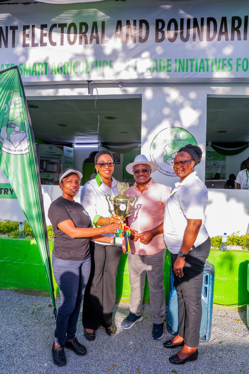 IEBCKenya's tweet photo. IEBC Shines at the Mombasa International Show!

The @IEBCKenya scooped the Best Independent Commission Stand Award at the Mombasa International Show!

Commissioner @AlutalalaDr, representing the Commission, received the award on behalf of IEBC.
The Mombasa International Show has provided an excellent platform for the Commission to engage directly with members of the public, answer questions, receive feedback and bring the Voter Experience closer to the people.

#MombasaShow2026 #YourVoteYourVoice #2027GE #TalkWithIEBC #StopFakeNews