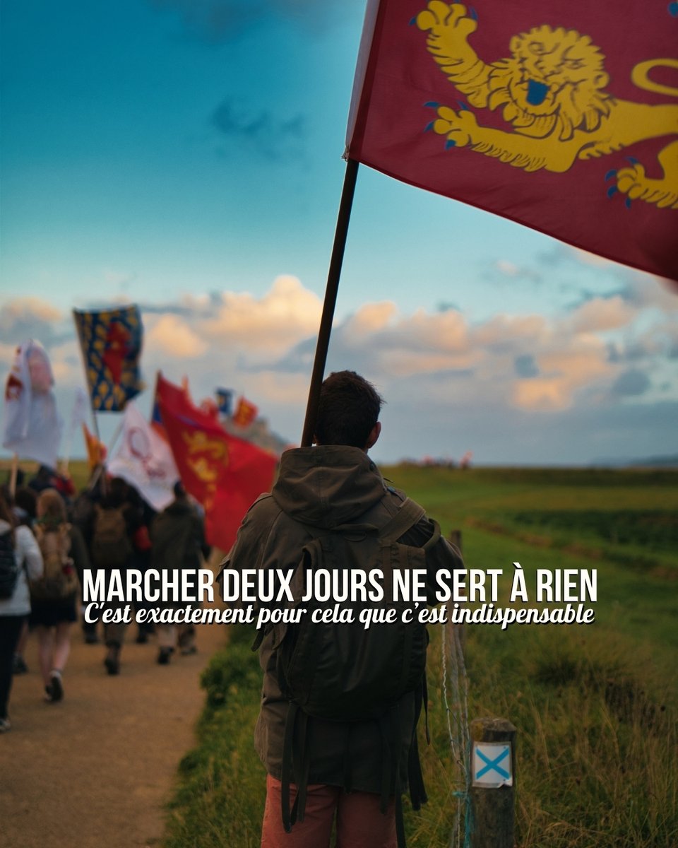AcademiaChristi's tweet photo. Trois pèlerinages cet automne.

Feiz e Breizh en Bretagne, les 19 et 20 septembre. Dex Aïe vers Montligeon, les 3 et 4 octobre. Nosto Fe de Cotignac à la Sainte-Baume, les 10 et 11 octobre.

On marche, on a mal aux pieds, on chante. Et quelque chose se dénoue qu'on n'avait pas prévu.
