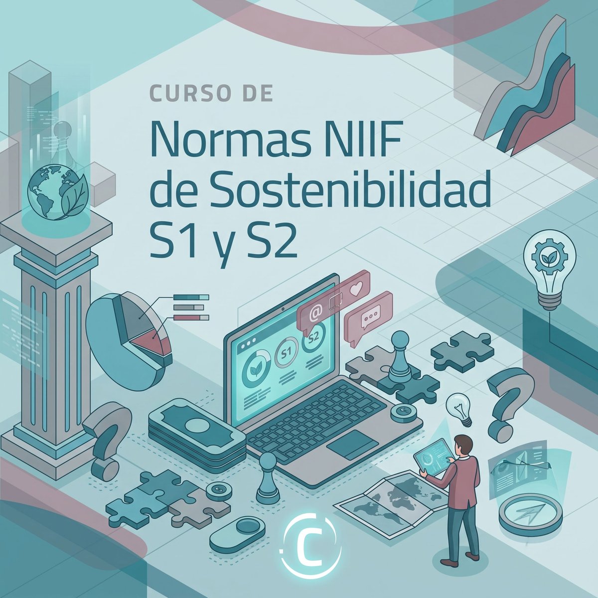 CapacitaRSE's tweet photo. El Lunes 14, aprende paso a paso a conectar las Normas #NIIFSost S1 y S2 con los resultados, riesgos y oportunidades del negocio. Y llévate un sistema para canalizar los datos ready-to-go https://t.co/8lC5DOgftb #sostenibilidad https://t.co/Np0sS25uZx