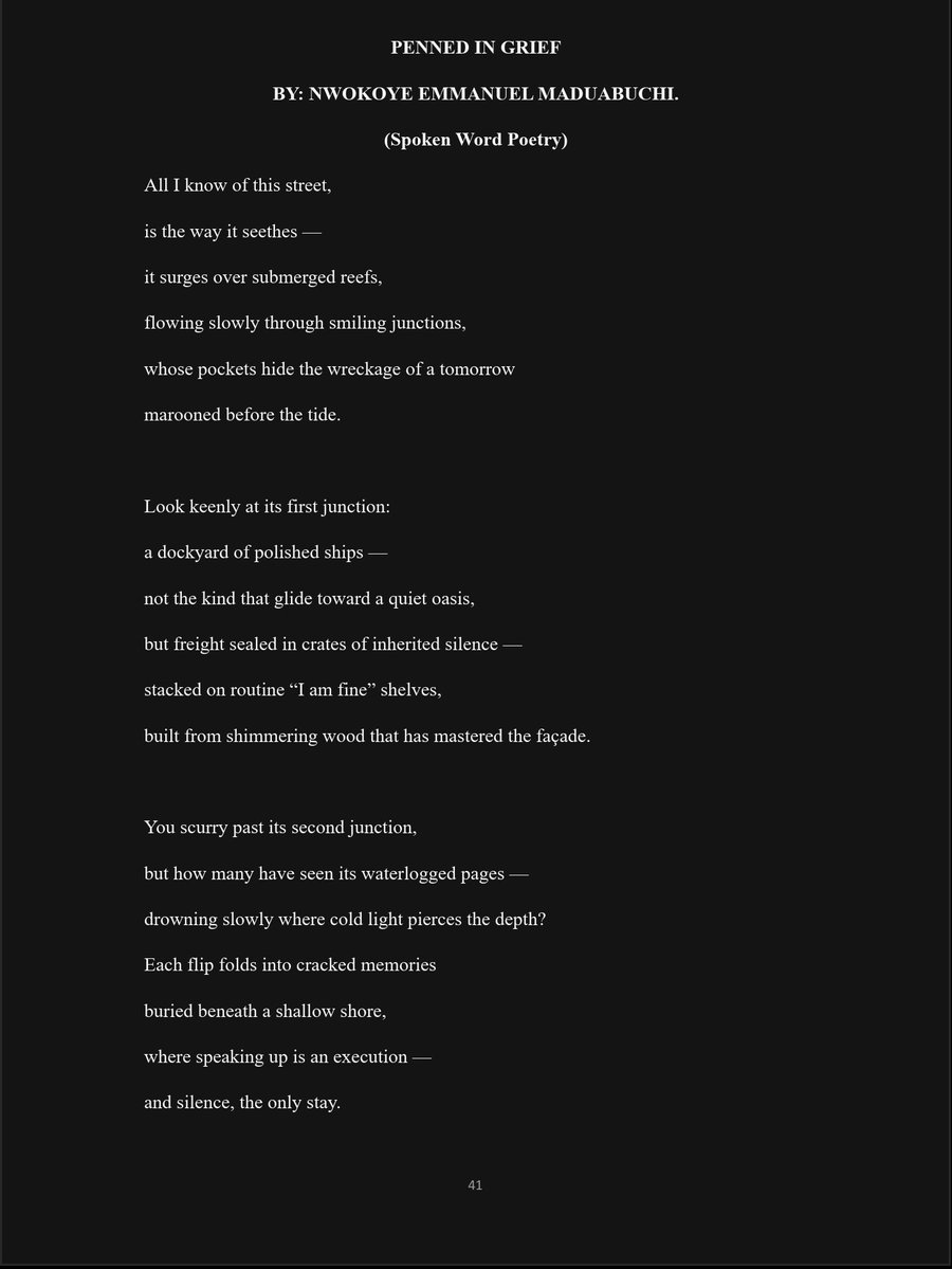 EastPOET19's tweet photo. "Penned in Grief"
#spokenwordpoetry
#PoetryRhymes 
#street
#poem

#EastPOET✍️✍️✍️ https://t.co/xfUaePzRWI