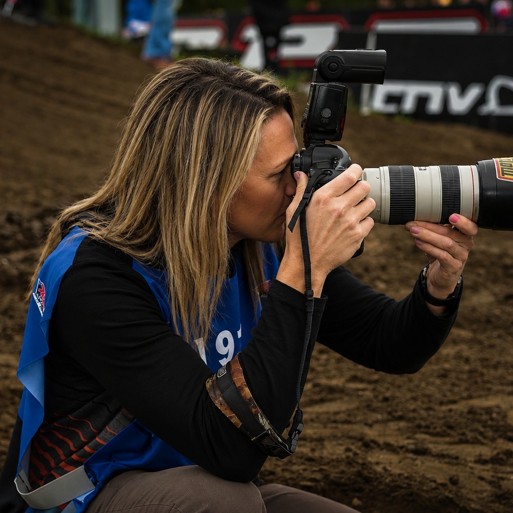 BreanneIsmimw's tweet photo. Looking back, I know why this is my favorite photo of me with a camera. I went to understand Paul’s world—and fell in love with motocross too. Funny how caring enough to step into someone else’s story can open doors you never knew existed. https://t.co/kSxw530gZQ