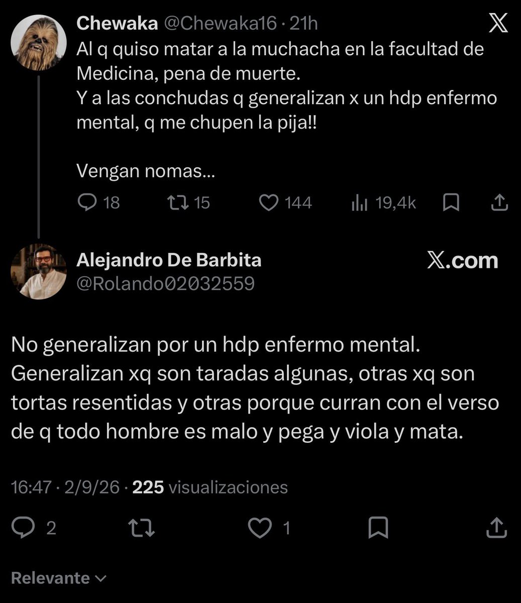 Roo_ma's tweet photo. Pasé del enojo a la tristeza leyendo este tipo de cosas. El enojo al menos te mueve. No hay ningún tipo de voluntad de reflexión. https://t.co/AehuHNvPuP
