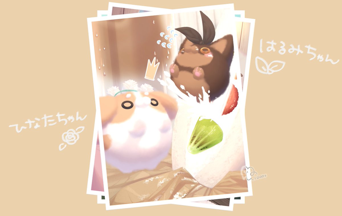 Maru1000x_VRC's tweet photo. #まるもふカフェ

そして、今日持っていったイラストはこんな感じでした！ある程度は本人たちに見せられたので大満足…！
また他の子も描きたいな～！ https://t.co/pMsaYVTlgX