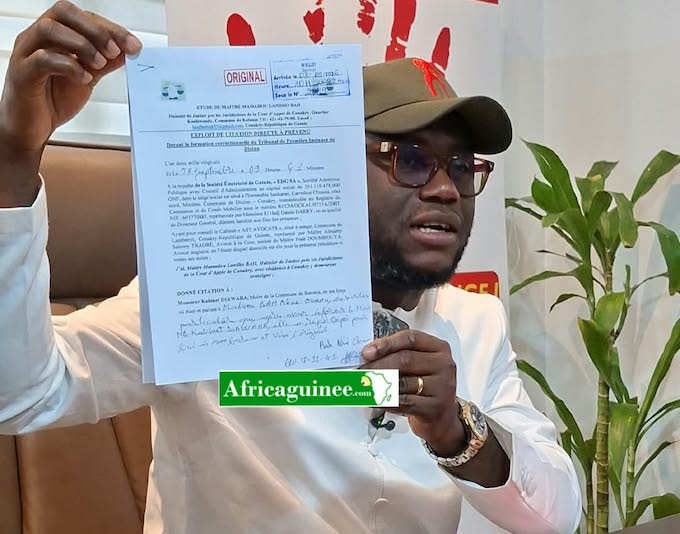 Africaguinee's tweet photo. 📍⚖️Conakry : EDG passe à la vitesse supérieure, le Maire de Ratoma assignée en justice👇🏼
https://t.co/By3mXKrL8l https://t.co/dLVADmCSzY