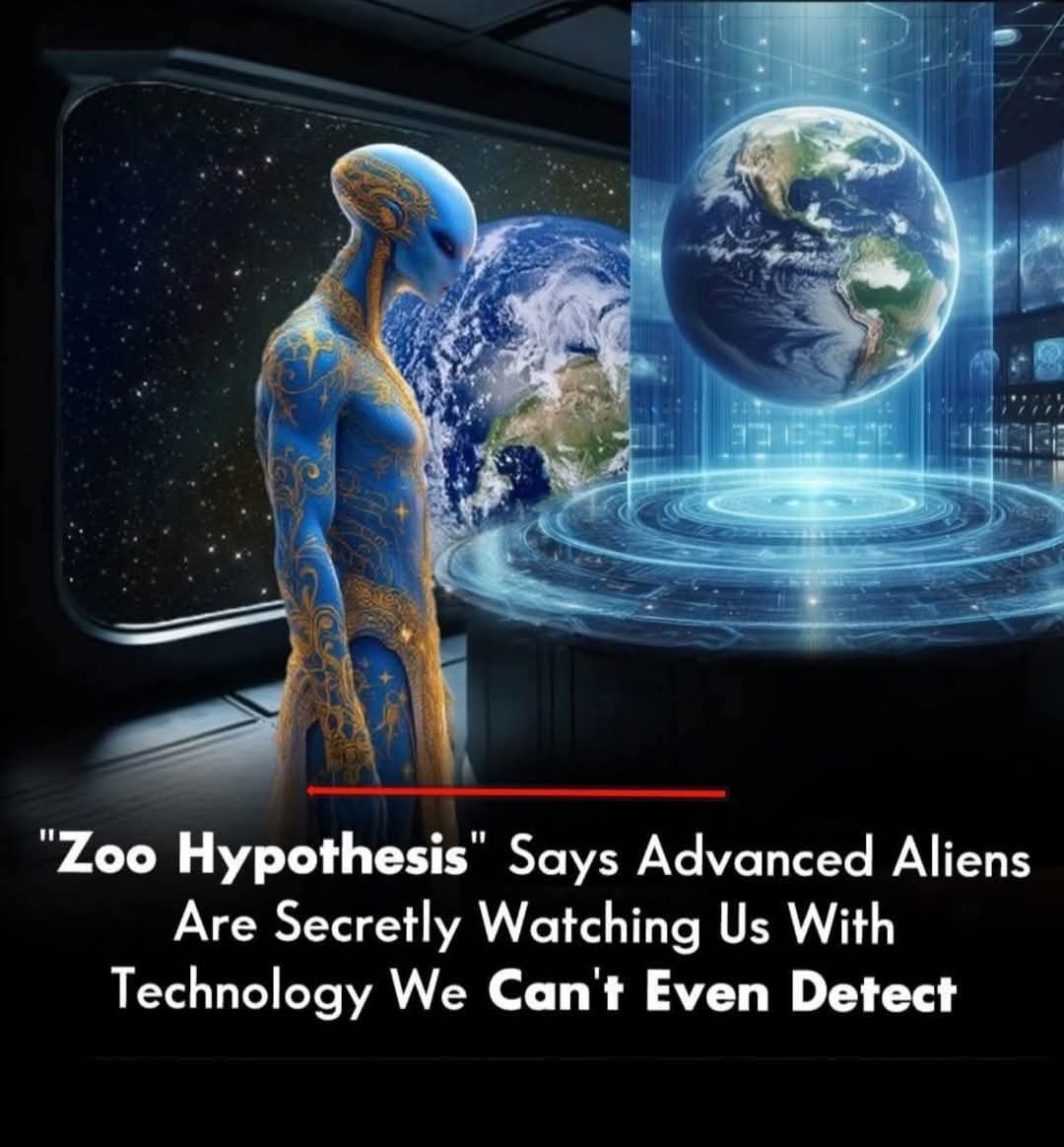 AstronomyVibes's tweet photo. The “Zoo Hypothesis” proposes that advanced extraterrestrials may be secretly observing Earth, much like humans watch animals in a preserve. Using technology far beyond our detection, they could be monitoring humanity while deliberately avoiding contact, waiting for us to mature scientifically and socially. This theory sparks profound questions about our place in the cosmos and why aliens might remain hidden.