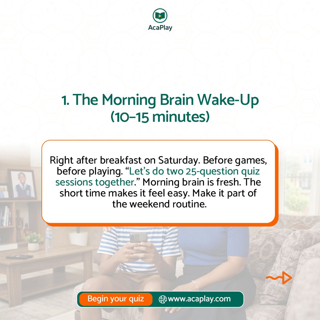 Acaplayng's tweet photo. When parents tell their children, "Go and read your books," some children can feel scared or worried, which can negatively affect their learning at home.

AcaPlay was designed to make learning enjoyable. Here are five engaging ways you can use AcaPlay with your child ... https://t.co/gZoq5ap5sl