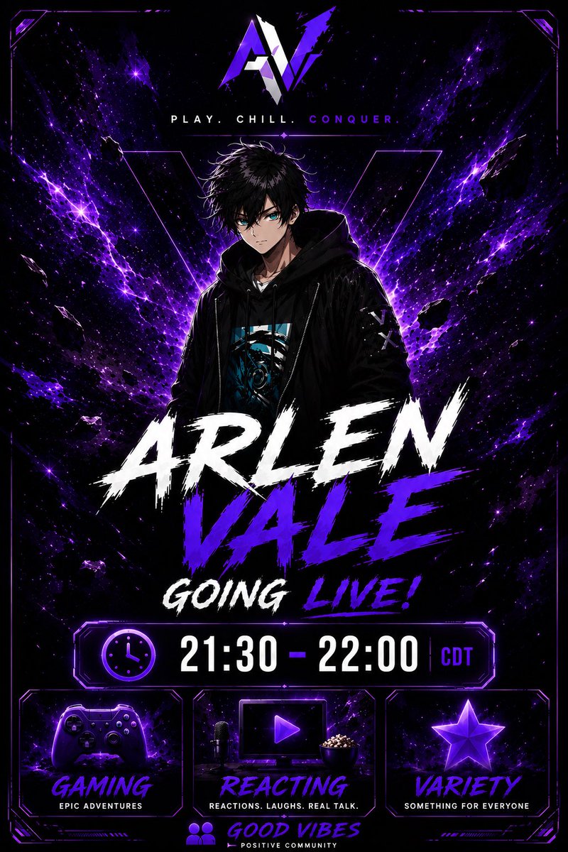 Arlen_Vale_VT's tweet photo. Going live on twitch tonight! Join in if you can! #twitchtv #twitch #Vtuber #newvtuber https://t.co/UH8YH267md