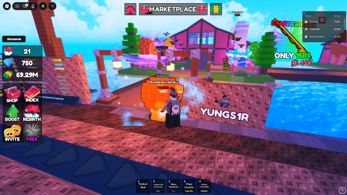 dodotsantoso's tweet photo. Just pulled Mythic Diamond on HOODBLOX.

Roblox: YUNGS1R
Bounty: Catch One of the 5 Diamond Mythic Brainrots

@HoodBloxRH $HOODBLOX https://t.co/fJJ5CnTPCz