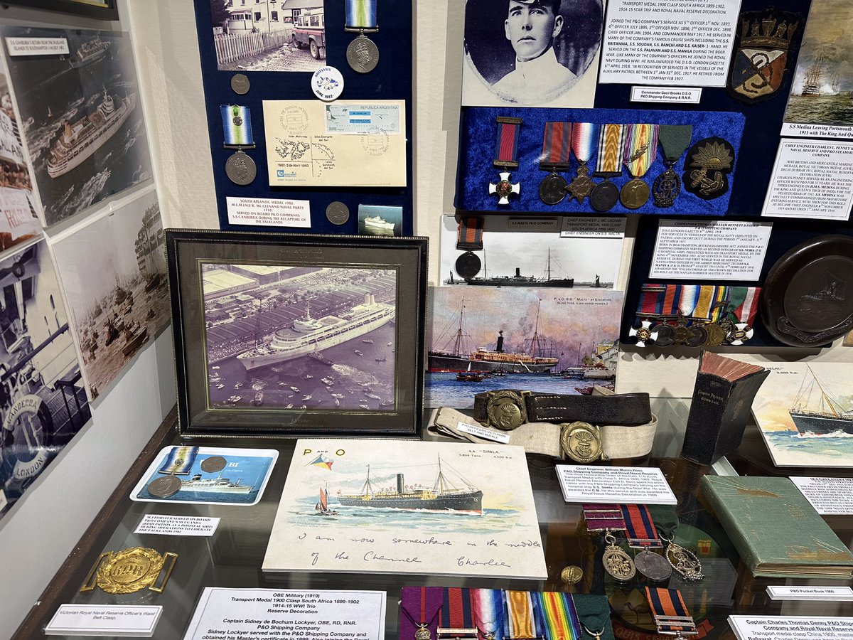 BygonesTorquay's tweet photo. On #MerchantNavyDay remembering those who served with the P&amp;O shipping Company and #RNR from our displays #BygonesTorquay #EnglishRiviera https://t.co/BwNAQREnAn