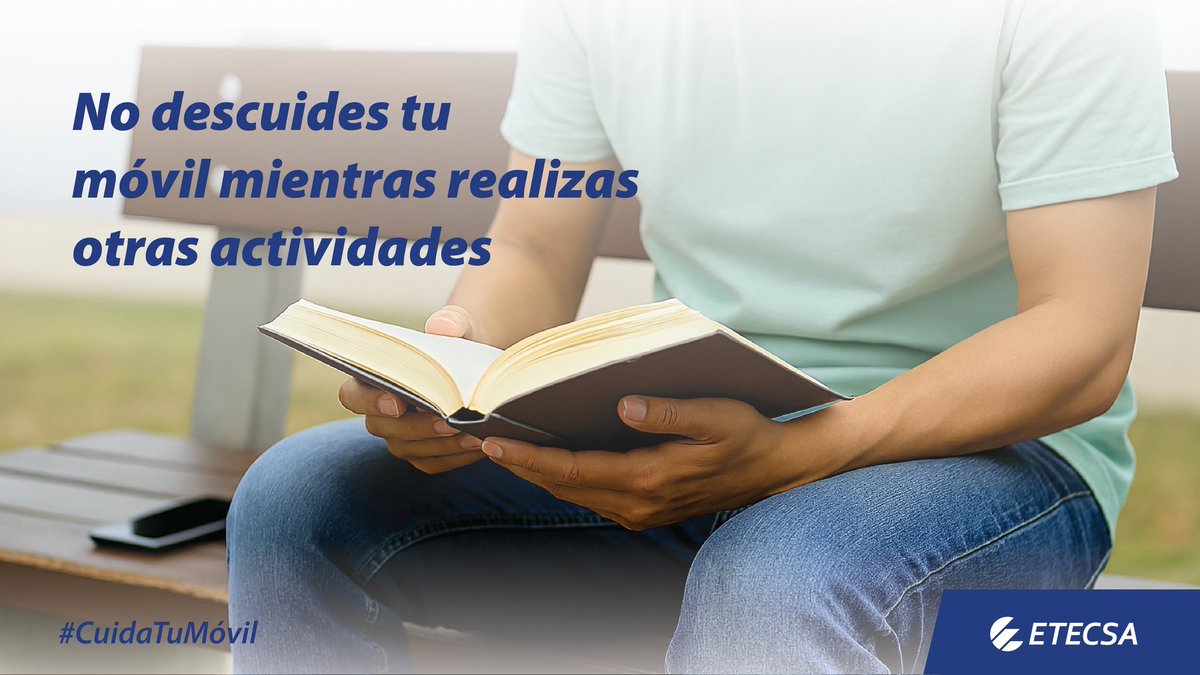 ETECSA_Cuba's tweet photo. 📱✨ #CuidaTuMóvil
¿Vas a estar haciendo otras actividades? ¡No lo dejes por ahí! 👀
🔒 Guárdalo en un lugar seguro.
📵 Evita dejarlo desatendido o fuera de tu vista.
🛡️ Protege tu móvil y también tus datos personales. https://t.co/j12fKTdCBk