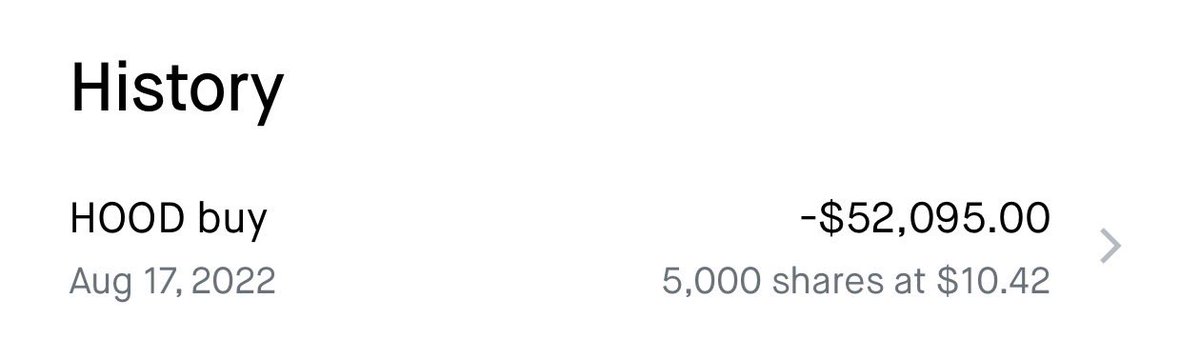 Jason's tweet photo. @joinautopilot I also jaytraded a 50 piece at $10 since @vladtenev is a beast

I believe 
$hood will 10x from here in ten years https://t.co/KSECHOw9or