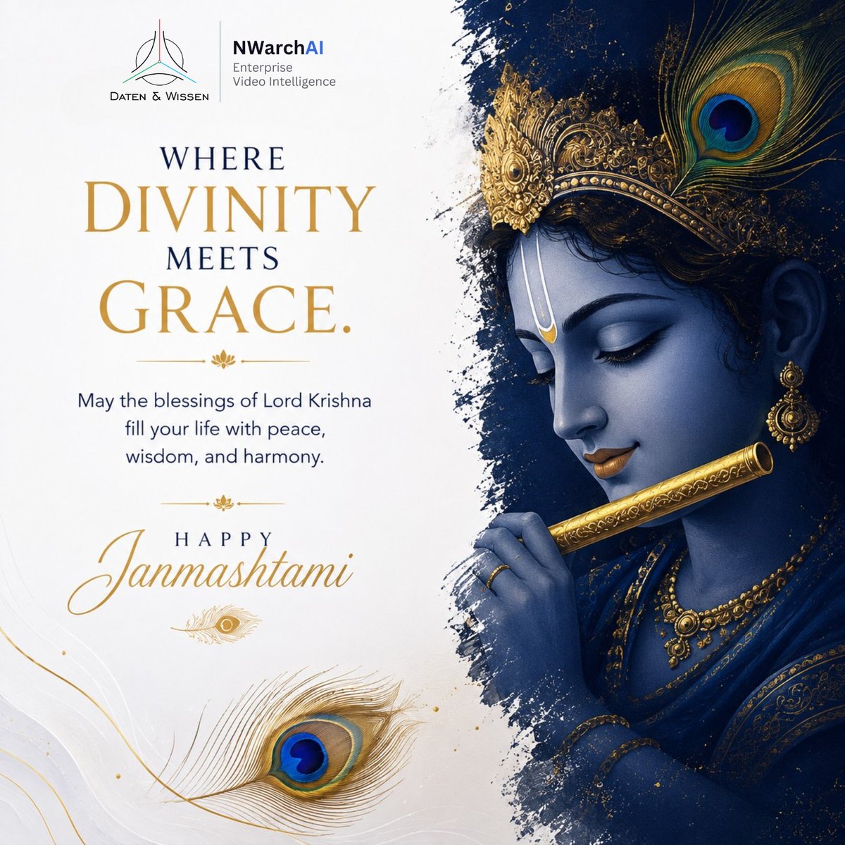 daten_wissen's tweet photo. Celebrating the Spirit of #Janmashtami.
May the divine wisdom of Lord #Krishna inspire us to embrace innovation, lead with purpose, and overcome every challenge with courage and positivity.
Wishing everyone a joyful and blessed Shri Krishna Janmashtami! https://t.co/9OQOYwrbjr