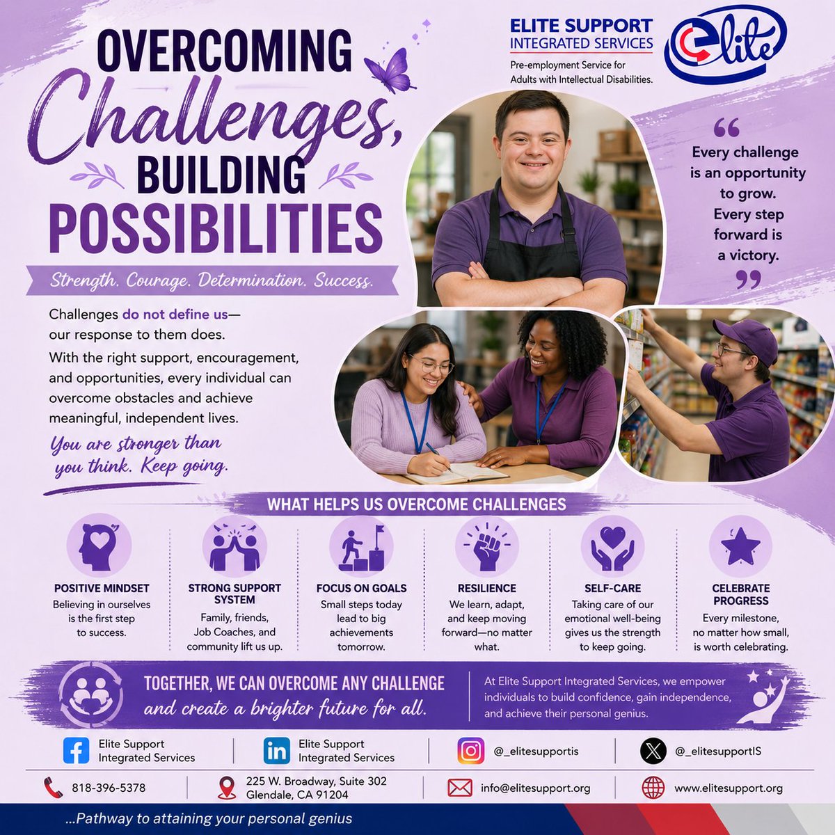 _elitesupportIS's tweet photo. Challenges will come, but do not lose hope.

With courage, determination, and the right support, every obstacle becomes an opportunity to grow stronger and move closer to your goals.

#OvercomingChallenges #EveryAbilityCounts #Resilience https://t.co/117PlMFe1c