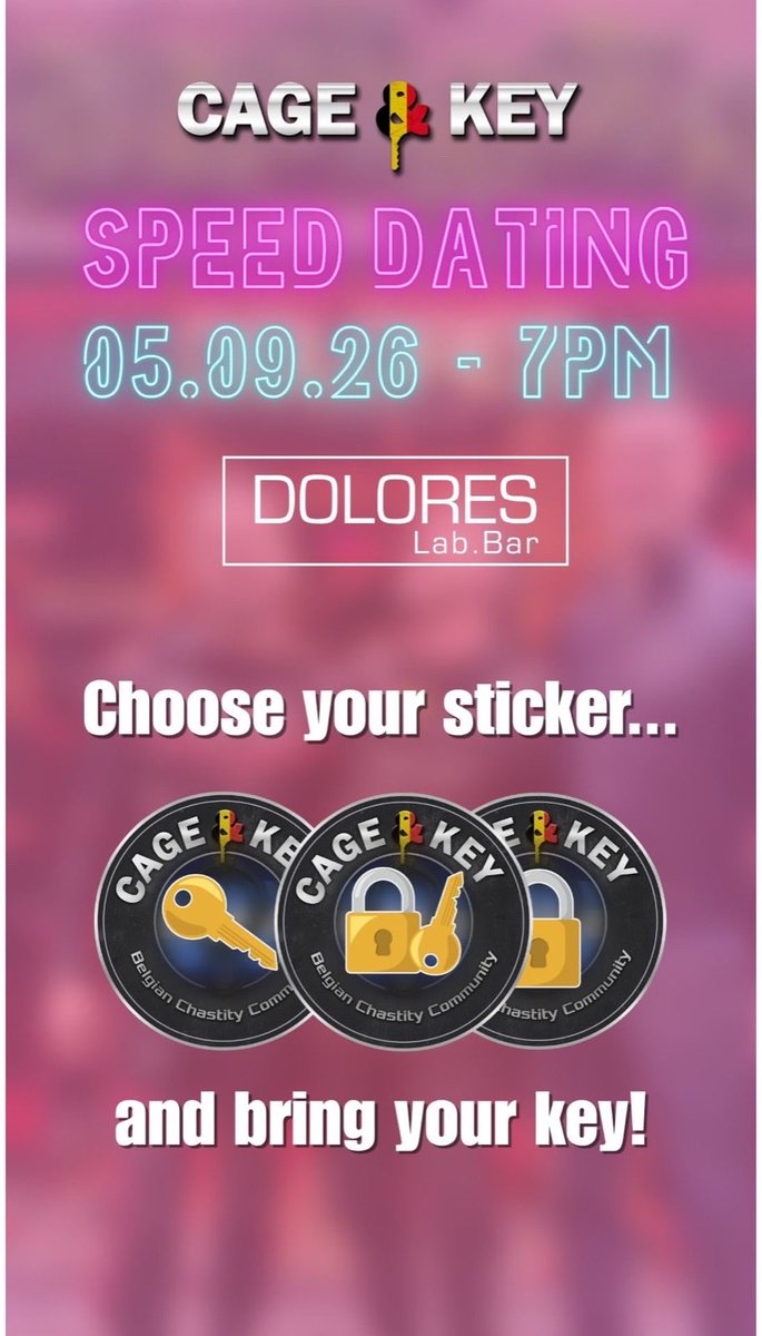 cageandkeybe's tweet photo. See you this Saturday!
A great chance to meet a keyholder or a locked before Locktober 🔐 https://t.co/xztjMSWZ70