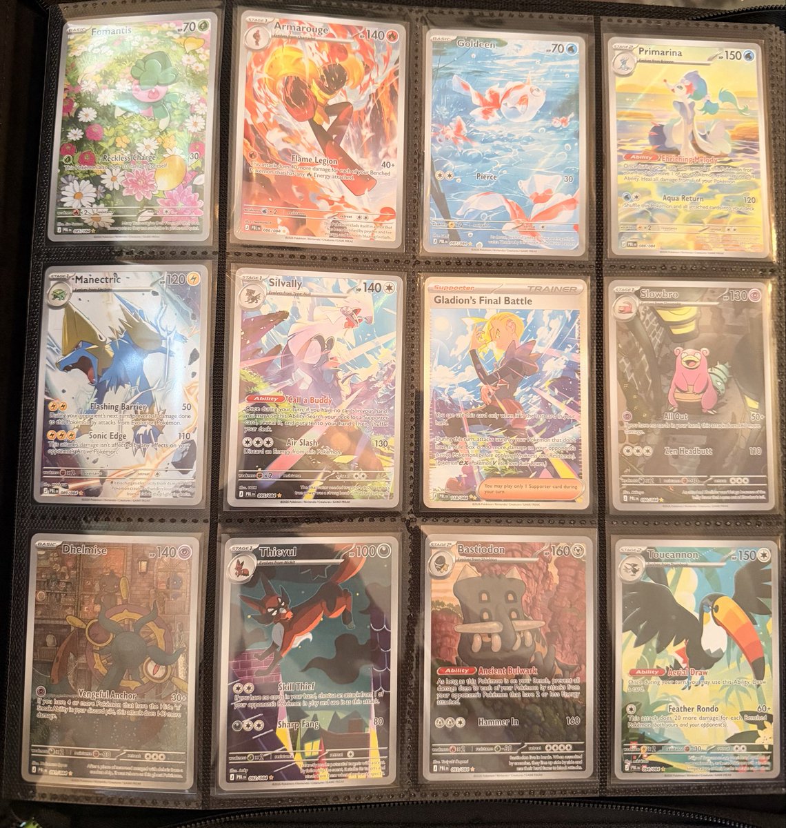 ObsidianMack's tweet photo. Was reminded by @hookemtexas2026 of a sentiment that I feel strongly about which is that Pitch Black is being slept on and I 100% percent agree. Obviously on the value side things are what they are right now especially with the recent sets being relatively available at MSRP. On the appreciation side I think all the illustration rares have sick art and something for everyone as far as style goes. I’m also a sucker for connecting art so I have extra love for the Silvally & Gladion’s Final Battle. What do you think?