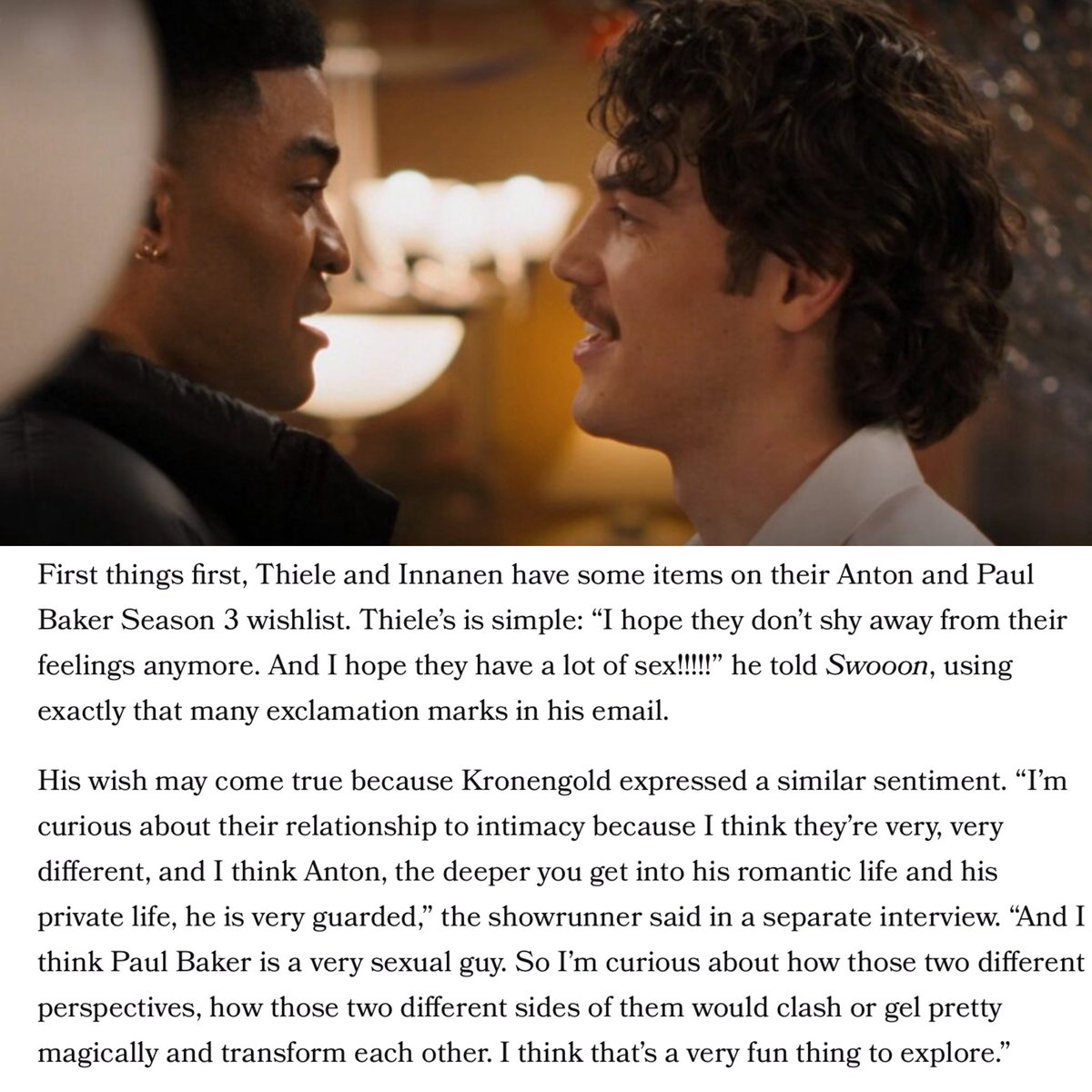 PantonThinker's tweet photo. ben &amp; rebecca (adults’ showrunners) on what they hope to see from panton in a potential season three 

via swoondotcom https://t.co/AEQ0xWKJXu