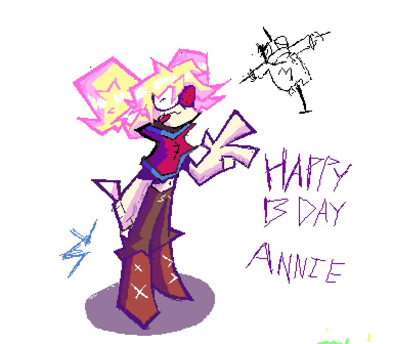 sheeveman's tweet photo. Happy Birthday art for my good friend @HexAnnie76 https://t.co/MILY7QSi87