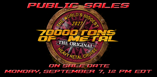 70000tons's tweet photo. Public Sales for #70000TONS OF METAL 2027 will start on Mon, Sep 7, 2026 at 12PM EDT (18:00 CEST).

SURVIVORS - Secure your spot before Public Sales begin so you can take advantage of your exclusive Survivor perks!

#MetalCruise https://t.co/IWYo8R4jZ7