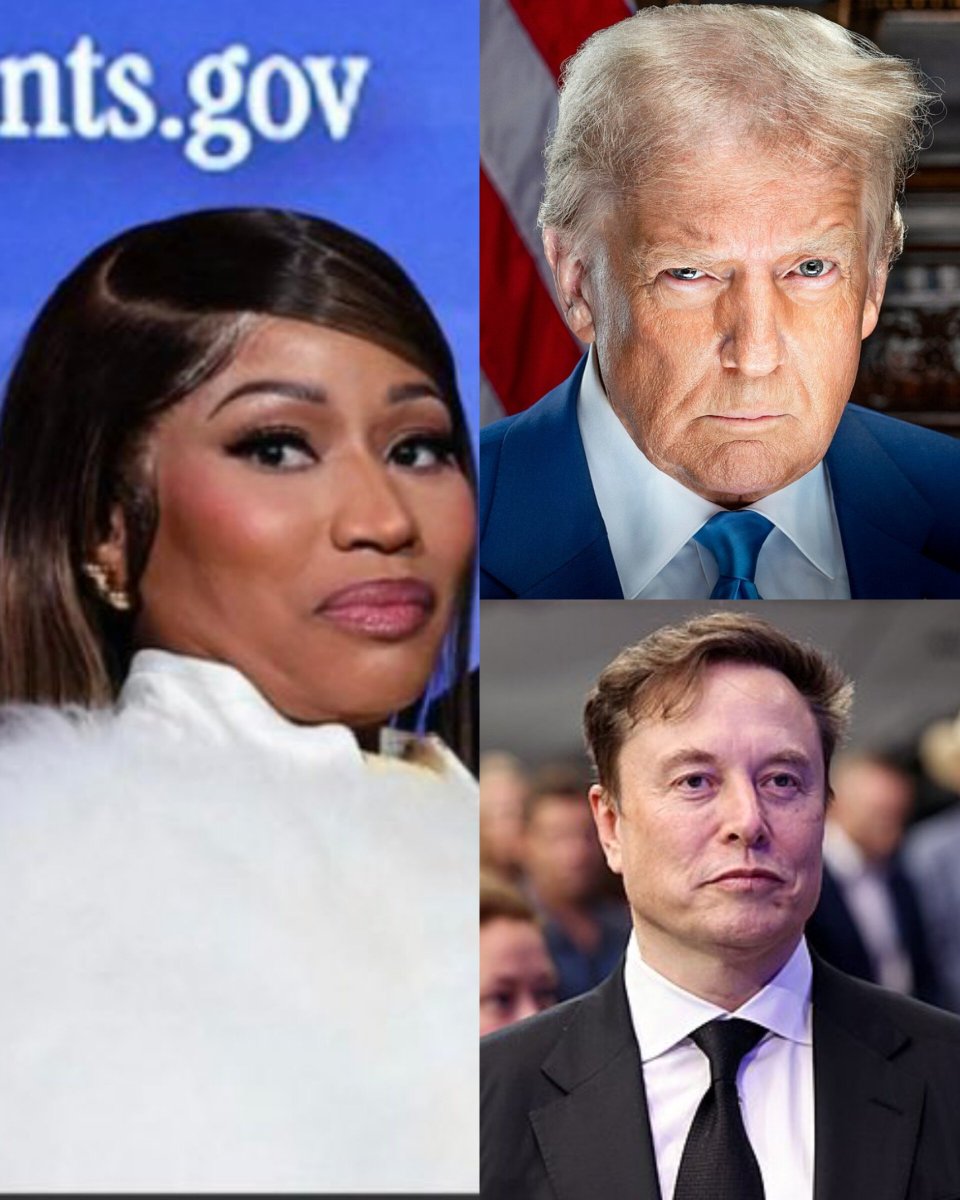 RedMedia_us's tweet photo. Nicki Minaj unveils Trump and Elon Musk as her new role models. https://t.co/mqNz3TShtN