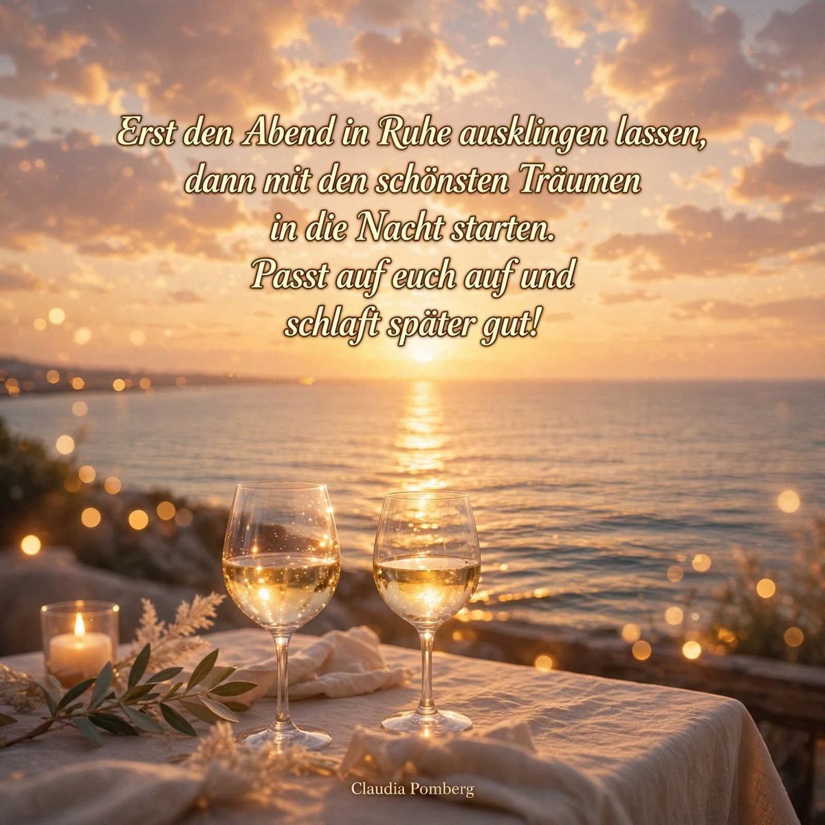 BilderGru's tweet photo. Erst den Abend in Ruhe ausklingen lassen, dann mit den schönsten Träumen in die Nacht starten. Passt auf euch auf und schlaft später gut!"
Claudia Pomberg
#SchönenAbend #GuteNacht #AbendGrüße https://t.co/DNeSNT1dQE