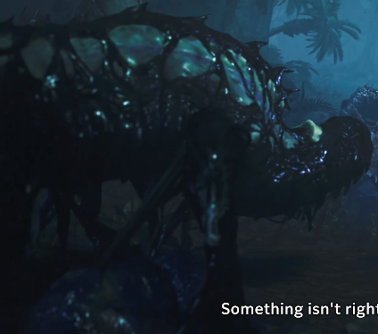ZavulKing's tweet photo. Ik theres already a lot speculation to what this thing could be but im more disturbed by how it looks. 
It literally looks like bones or heavily malnourished thats beings held together by the black sludge on it. With the veins being noticeable https://t.co/enpRQUNxPY