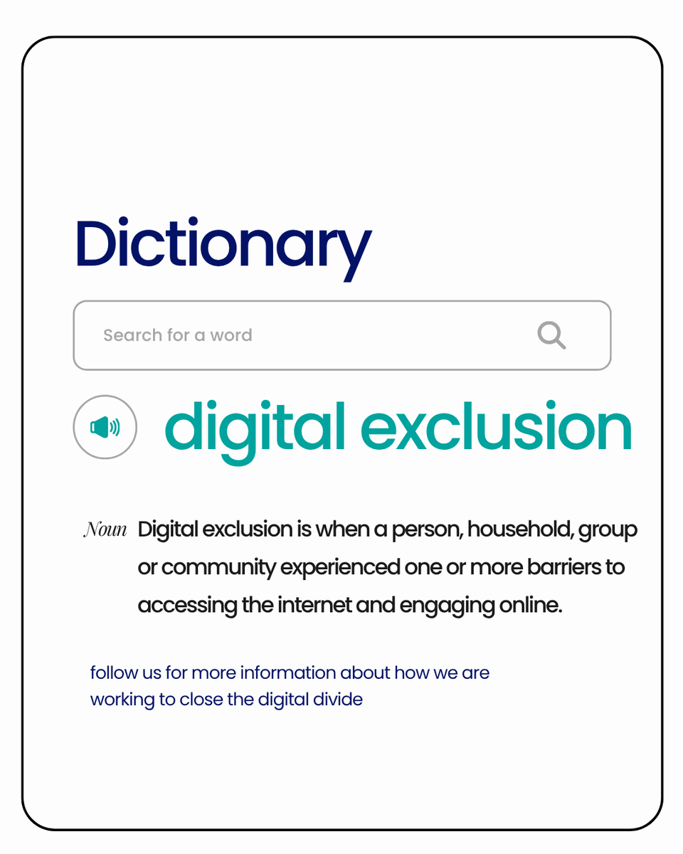 GoodThingsFdn's tweet photo. The digital divide isn’t just about access, it’s about opportunity.

To find out more, take a look at our policy asks and research on how we can bridge the divide together:

https://t.co/5YE1uaAQMJ

#EndDigitalExclusion https://t.co/JtRIEkcVbe