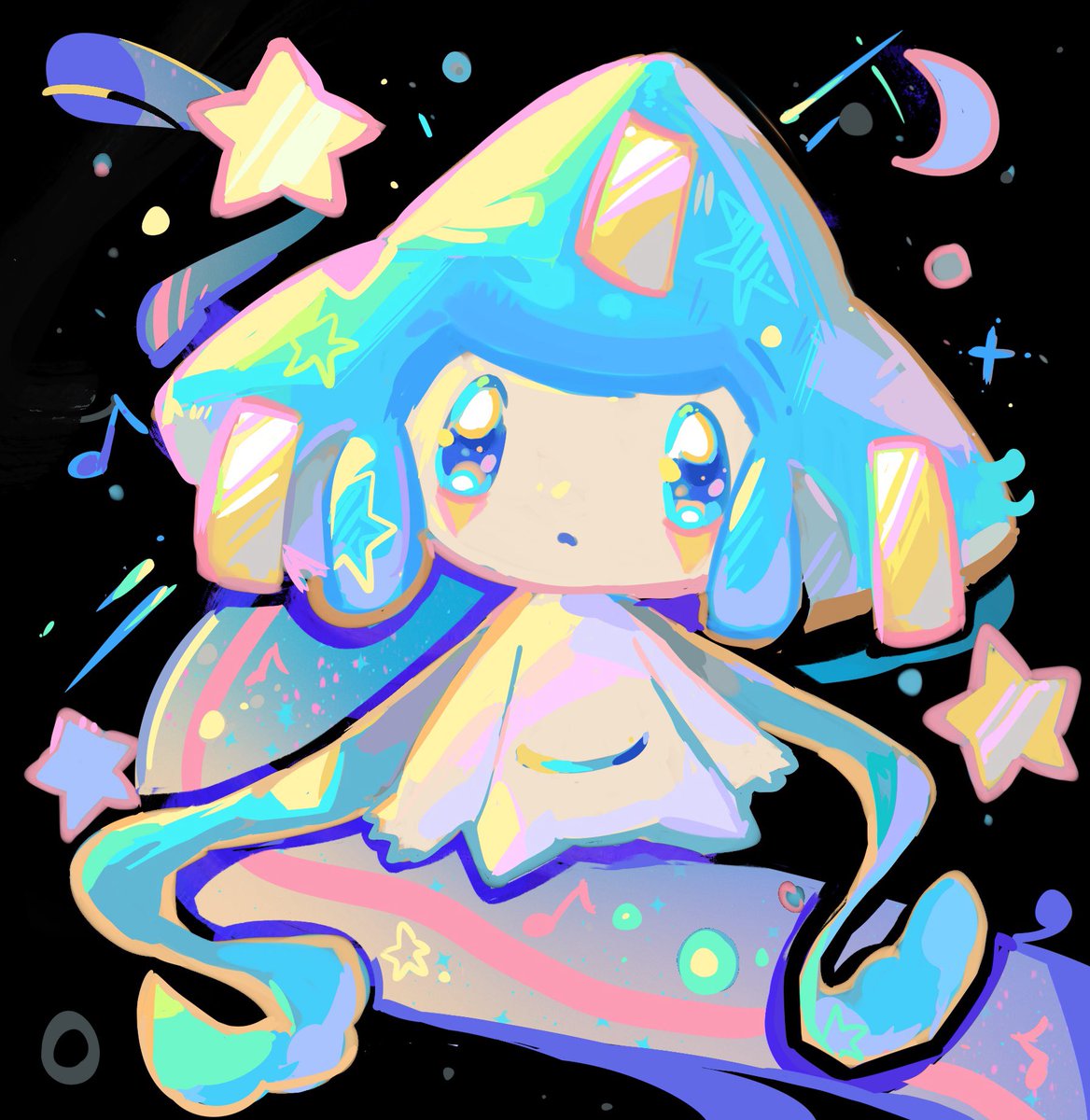 Can7bfi's tweet photo. #jirachi #pokemon 玩下主观色～ https://t.co/t0XFvQDQr3
