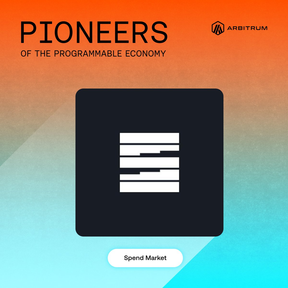 arbitrum's tweet photo. What if the entire $21 trillion U.S consumer economy became a market?

@spendmarket by @americanspend is making it possible by pioneering a new category of onchain markets based on American spending habits across:

> food 
> tech 
> finance 

Via Arbitrum's speed and deep liquidity, Spend Markets are turning U.S consumer spending habits into programmable markets anyone can trade onchain