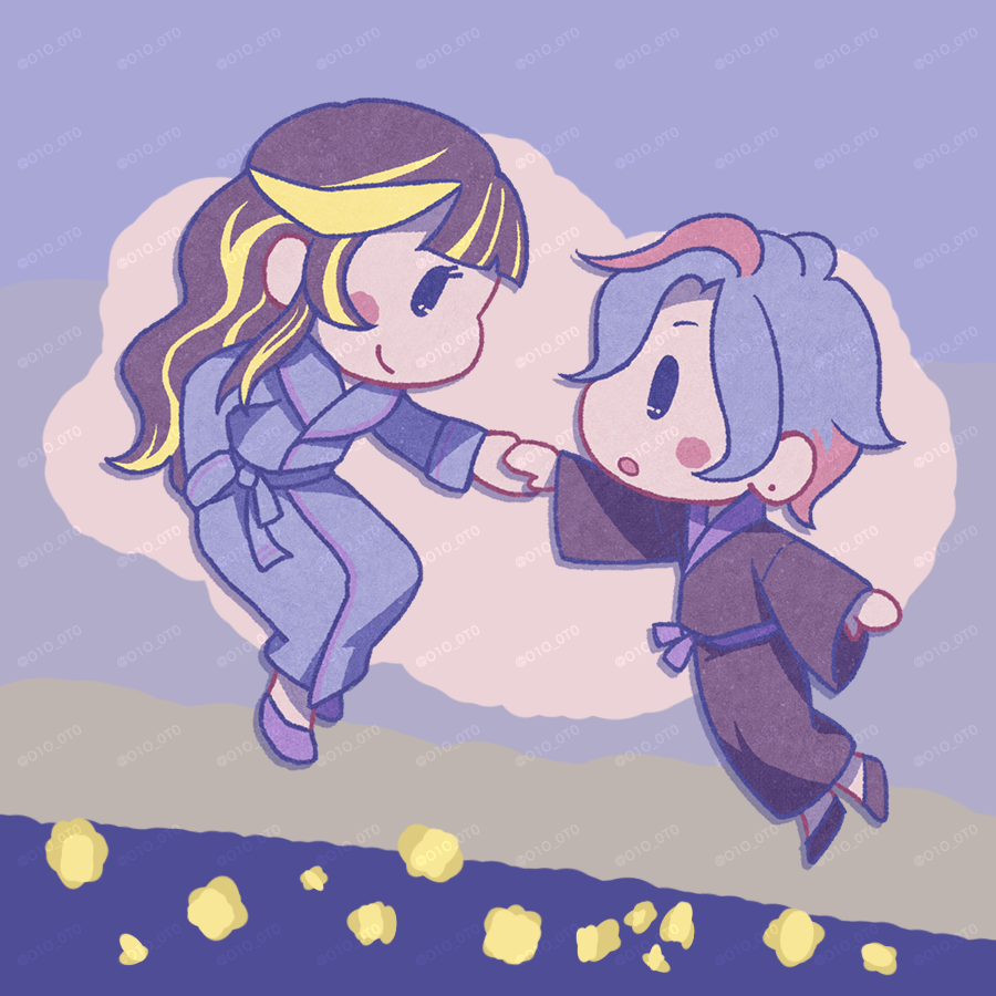 O1O_0T0's tweet photo. ネタバレ⚠️『都会の夜空のアメジスト』描いたイラスト - O1O_C0C  https://t.co/1R2cX1K5fM https://t.co/grEeF6cH1w