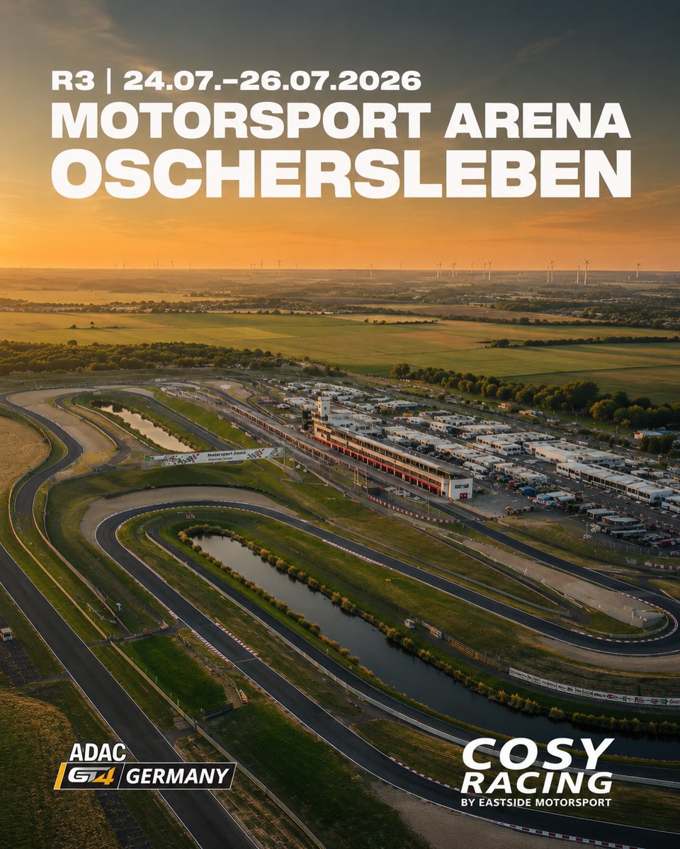 JayeCaughe1j's tweet photo. NEXT STOP: OSCHERSLEBEN! After the Norisring weekend, ADAC GT4 Germany heads straight to Motorsport Arena Oschersleben. A track demanding precision, consistency, and teamwork. Full focus now for crucial championship points. Motorsport Arena https://t.co/wUykR0jLVv