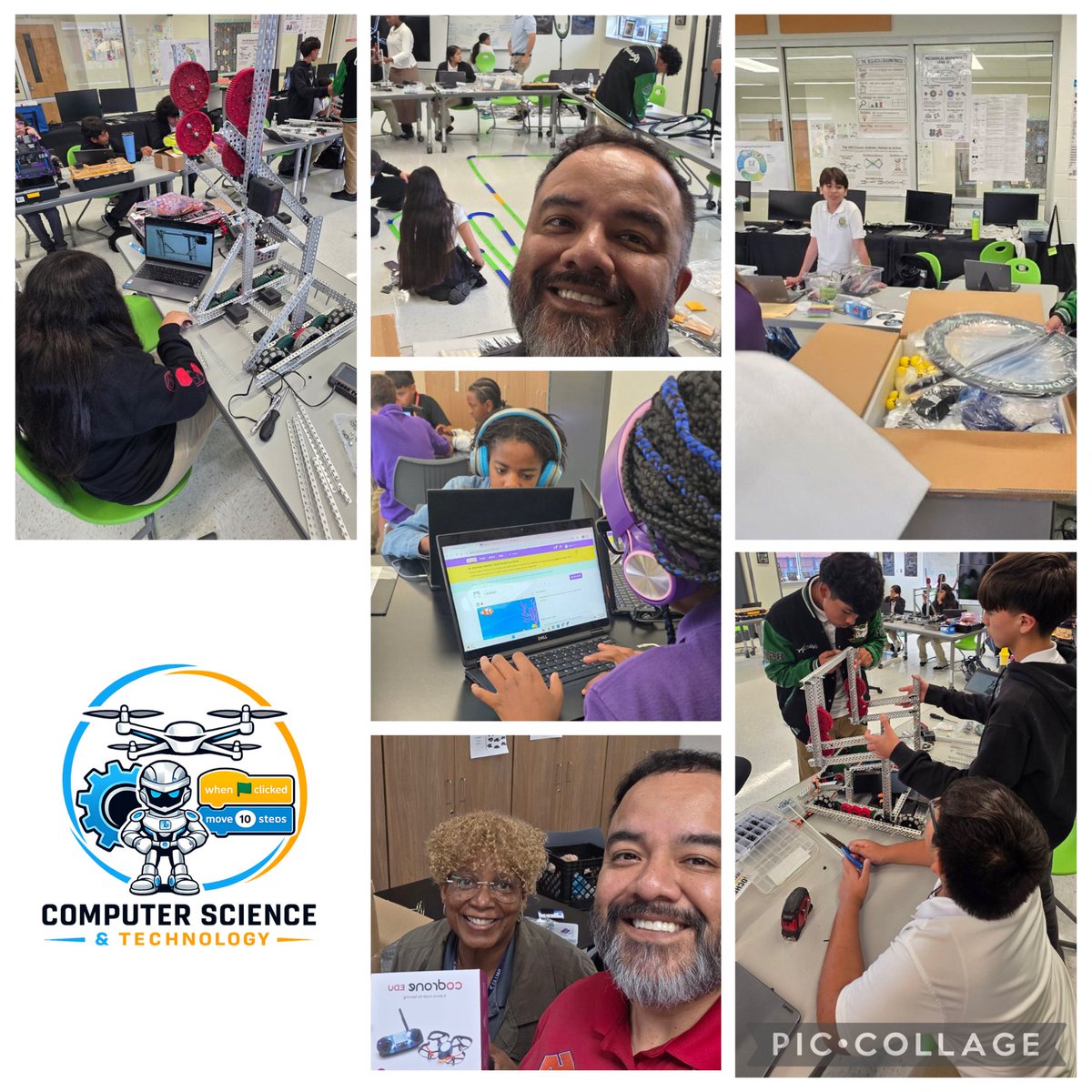 CSTDISD's tweet photo. ๐ค๐ป CST in ACTION @dallasschools ! Students are building & creating through robotics and technology! ๐ Great work at STAGโOmar Cortez & Haynes Global PrepโDarilyn Peterson! The future is being built NOW! ๐ฅ #LetThemKnow #Blueprint4Excellence @levonuebrewster @TeamDallasISD https://t.co/6OA1JhmJW4