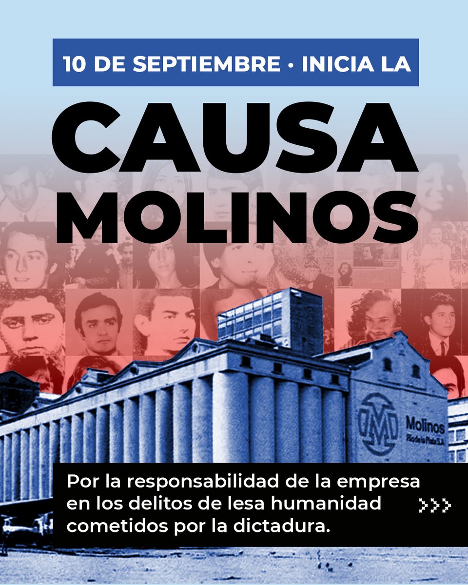 FTCIODyARA's tweet photo. Comienza el juicio por delitos de lesa humanidad en Molinos Río de la Plata Avellaneda

https://t.co/NPM86TYead https://t.co/pafdVv0425