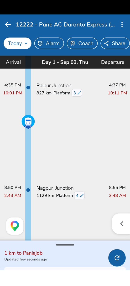 lalit_kejriwal's tweet photo. @RailwaySeva @DRMBilaspur What escalation has been done?? It is now 6 hours delay. Too good train and railway service. No concern about common men. @PMOIndia @AshwiniVaishnaw @narendramodi sir @RailMinIndia https://t.co/Iw4Kv9PHAl