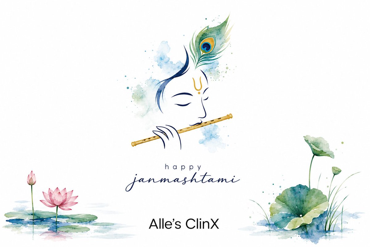 allesclinx's tweet photo. Wishing everyone a peaceful and joyful Janmashtami. 🪷
— Alle’s ClinX https://t.co/OJCFzKsGkh