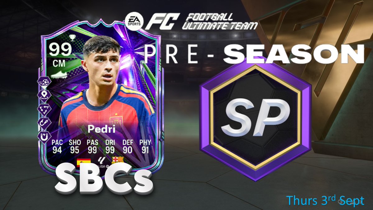 OndrooG's tweet photo. FC26 | 99 Summer Stars Tournament Winner Pedri SBC and more XP!
https://t.co/sTkdqJxiit
#fifa26 #fc26 #easportsfc #tots #evolution #ultimateteam #zlatan #messi #TOTY #ultimateteam #yamal #martinez #mbappe #rewind #pedri #neymar #leao #lacroix #beckenbauer https://t.co/JDxKoCjyX6