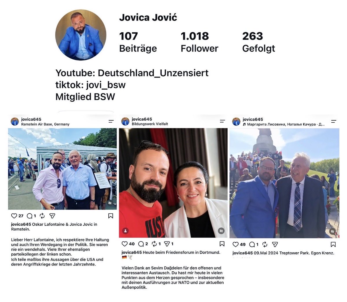 vic_010100's tweet photo. Eine spannende und gleichzeitig erschreckende Reportage von @RTL_com und @stern Investigativ zeigt, wie tief der verdeckte Krieg Russlands bereits in unseren Alltag eingedrungen ist.
Ein Reporterteam hat ein Jahr lang undercover recherchiert, sich in die prorussische Influencer-Szene eingeschleust und sich über Telegram als sogenannte Wegwerfagenten anwerben lassen. Dort erhielten sie tatsächlich reale Aufträge von mutmaßlich russischen Akteuren, die in Bitcoin bezahlt wurden.

Die Reporterin @angelique_geray baute sich über Monate eine falsche digitale Identität als prorussische Influencerin „Katja“ auf, um Kontakte in dieser Szene zu knüpfen. Dabei geriet sie an den prorussischen TikToker und das BSW-Mitglied Jovica Jović, der im Gespräch direkt andeutete, selbst Verbindungen zum russischen Geheimdienst zu haben, der auch gefälschte Videos über pro-ukrainische Politiker verbreitete sowie prorussische Politiker unterstützte.

Neben Sabotage, Spionage und Drohnenangriffen spricht das Team auch mit Rüstungsmanager @StefanThumann und reist für Spurensuche nach Litauen und Estland. Doch irgendwann wird aus der Recherche bitterer Ernst. Das Team erhält eine schockierende Nachricht, die alles verändert, und die Recherche endet schließlich mit einer konkreten Morddrohung.

Diese erschütternde Dokumentation enthüllt schonungslos, wie tief dieses gefährliche Netzwerk reicht und wie groß die Gefahr durch russische Agenten in Deutschland ist. 

Anschauen ist Pflicht!
https://t.co/EHOw07HYAI