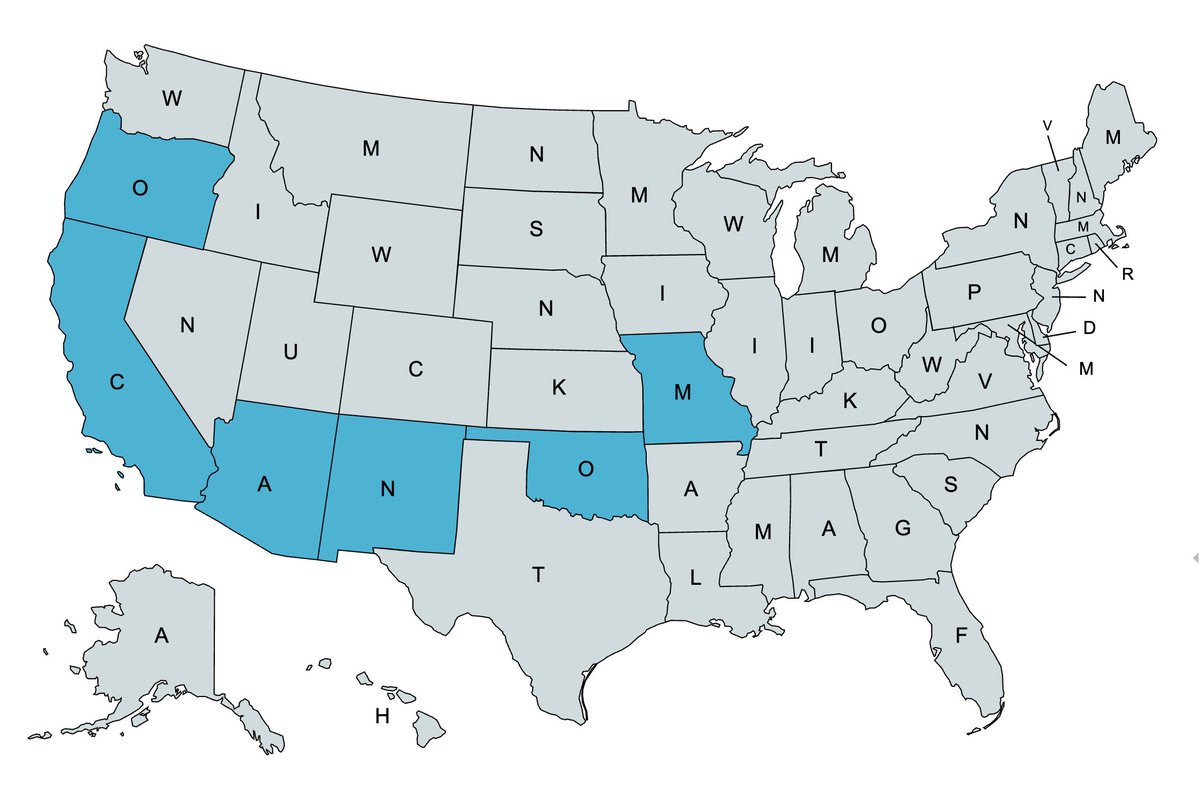 aaaronson's tweet photo. MONACO is the only country name that can be spelled with the first letters of neighboring US states https://t.co/u5gNAeO3ge