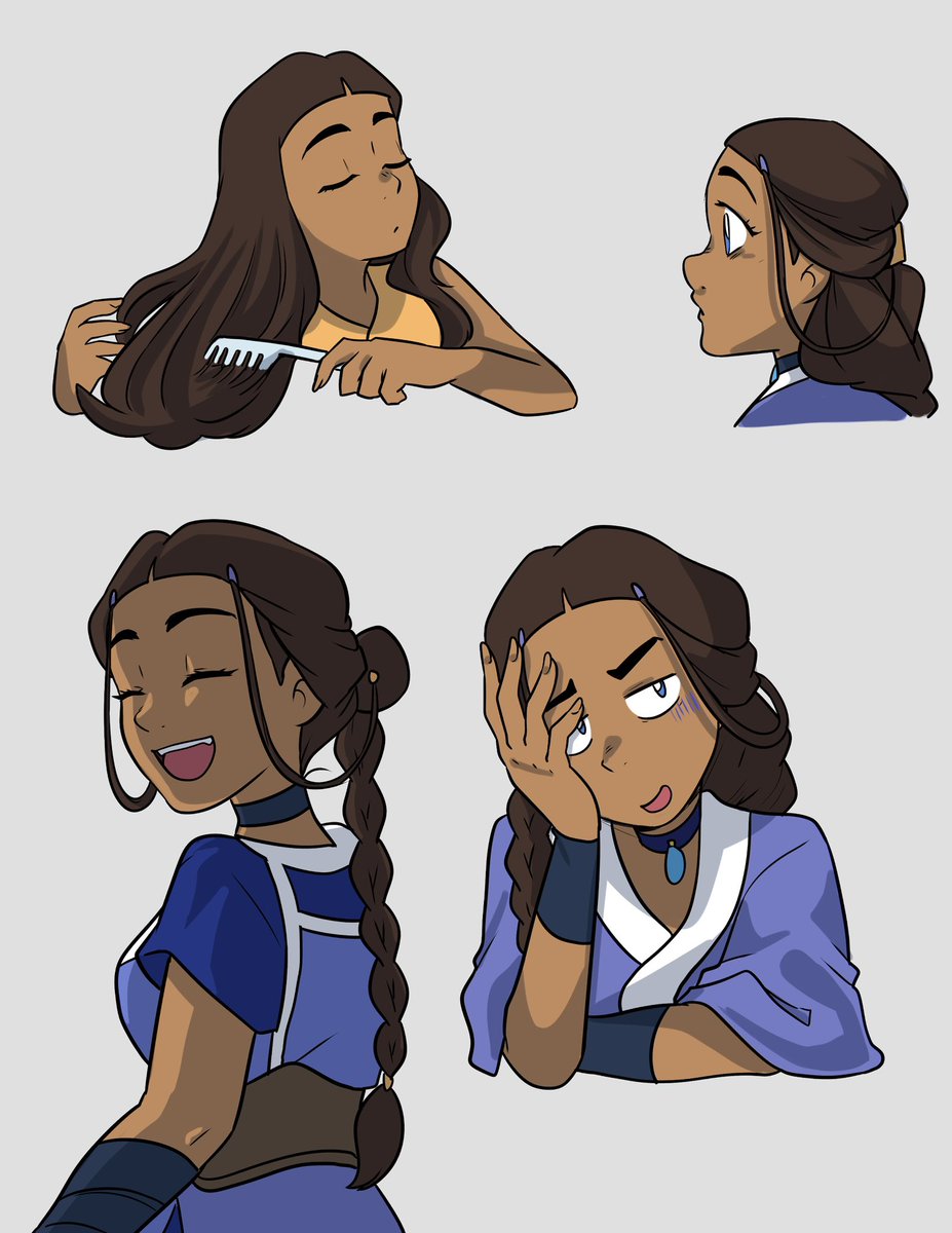 caroliner_draws's tweet photo. adult Katara practice! Her husband is the luckiest in the universe https://t.co/uPtSKNDvhE