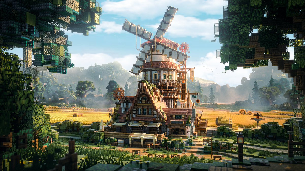 china_parlos's tweet photo. rendered by me , built by @Horntii1 
#Minecraft #minecraft建築コミュ #Minecraftbuilds https://t.co/Rf4ltaHuX1