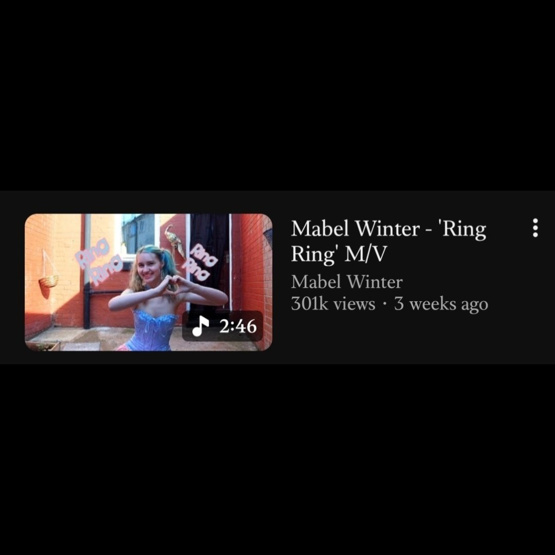 6mabel_winter6's tweet photo. 🎊Mabel Winter - 'Ring Ring' M/V 300K VIEWS on YouTube🎊
🎬https://t.co/RDeQJEGu6T
🎵https://t.co/TwNdkPztNA
#MabelWinter #RingRing #Mittens #BANJAXXED #MusicVideo #300KVIEWS https://t.co/xiKKOpcjn0