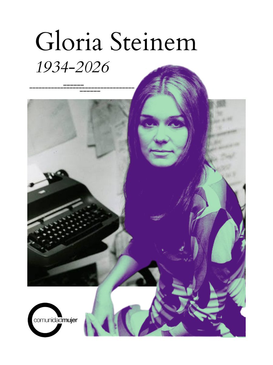 ComunidadMujer's tweet photo. Despedimos a Gloria Steinem, luchadora por los derechos de las mujeres en EE.UU. 🕊️ ✊ Impulsó causas como la igualdad de derechos y la participación social de las mujeres. Falleció a los 92 años, después de décadas trabajando por la igualdad. Gracias por abrir el camino. 💛 https://t.co/jlM0hi0PiG