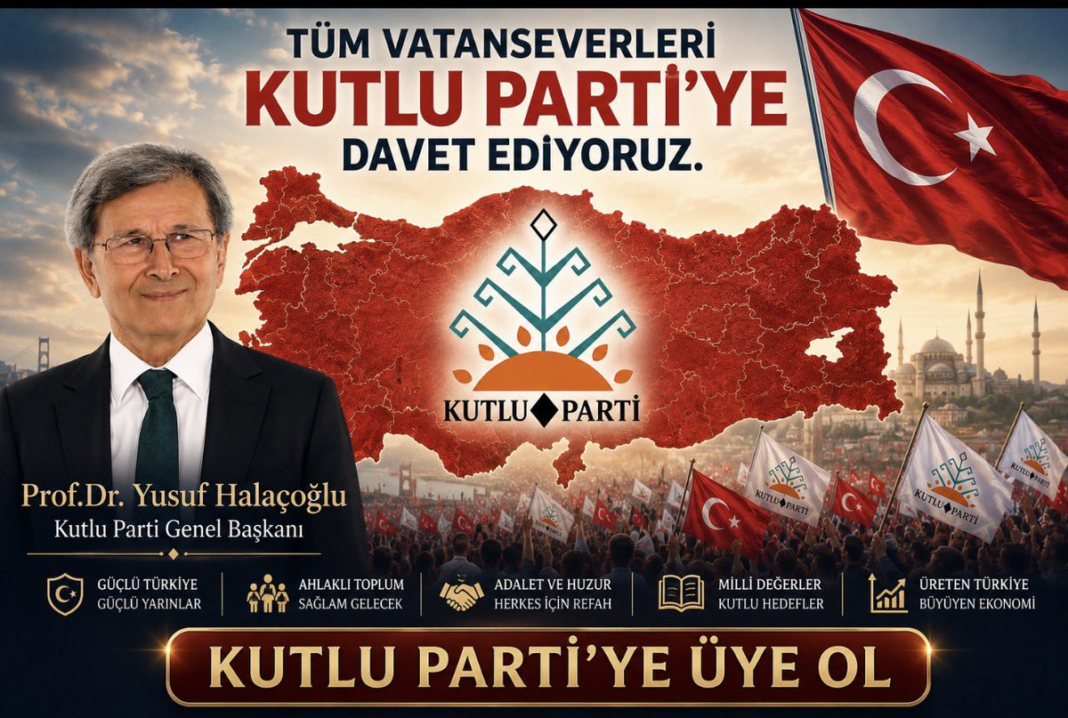 MertCanUzgul's tweet photo. KARAR SENİN; Bağımsız Türkiye mi, Başkalarının çizdiği bir gelecek mi? 
Tüm Vatanseverleri Kutlu Parti’ye üye olmaya davet ediyoruz.🇹🇷🇹🇷🇹🇷
@yusufhalacoglu 
@kutlupartiresmi 
@irfancep_ 
@tulgakeskin 
@SuleTuntas 
@kurtkaya34 
@FaziletInal 
@Mervehilalaytac 
@hseyinavc8 
@hasanalierdem19 
@aysunakca 
@Gurel_Durmus 
@SafakKarahan34 
@semagulogluclk 
@TabakcYurdagul 
@firat_nejat 
@Mustafa71600906 
@serkancaglasa 
@LeventAkcay1