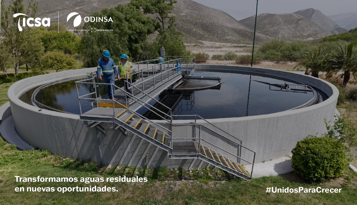 TicsaAguas's tweet photo. La integración con Odinsa fortalece nuestra capacidad operativa para enfrentar los retos hídricos de la región. Unimos la visión de desarrollo de infraestructura con décadas de aprendizaje técnico para construir soluciones eficientes que transformen realidades. #UnidosParaCrecer https://t.co/p8q9Idd7ic