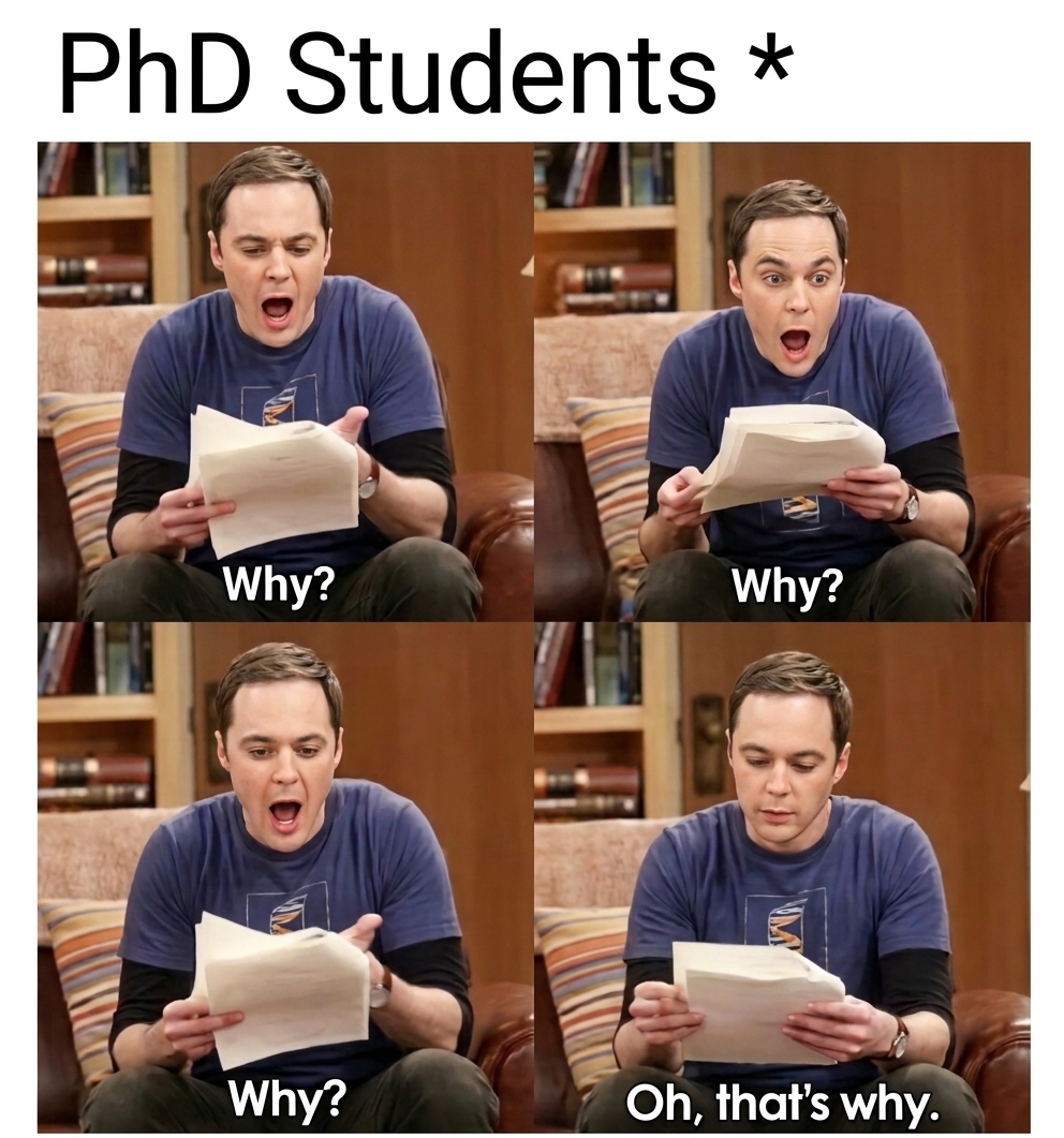 ScholarshipfPhd's tweet photo. PhD Students all the time. https://t.co/Fo2uLKLycu